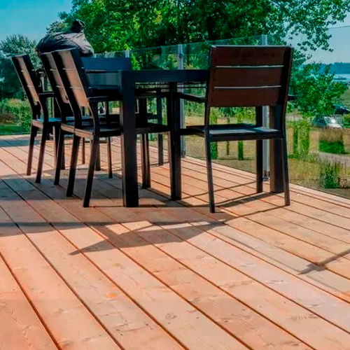 Hvad er en brunimpr&aelig;gneret terrasse?