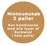 Rockwool Flexibatts 34, 70 mm 565x965 mm palle á 15 pk, 81,78 m2