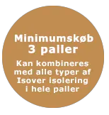 Isover Formstykker 30 50x600x1000 mm palle á 20 pakker 72 m2