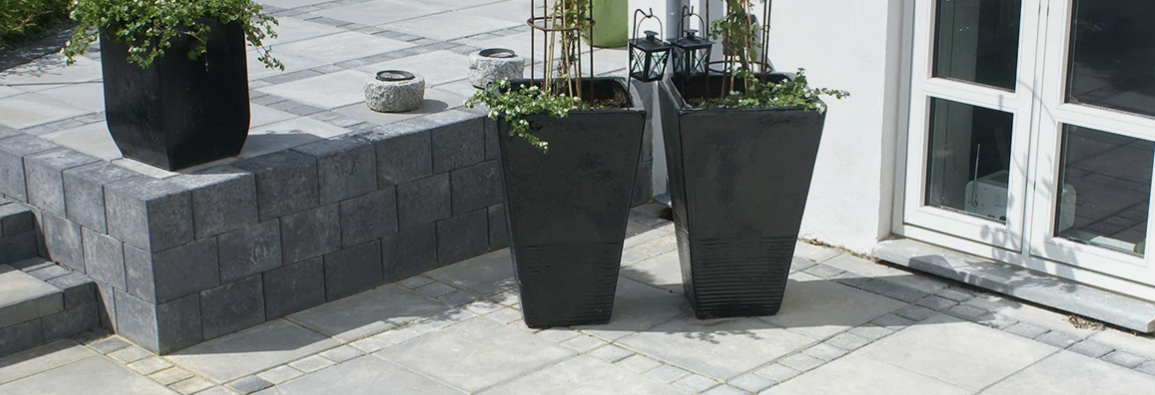 IBF belægningssten og havefliser til terrasse, indkørsel og have