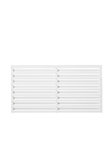 Plus Osaka Hegn Ral 9010 Hvid - 180x93 cm