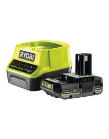 Ryobi RC18120-120C ONE+ 18V Startsæt med 2,0 Ah batteri og hurtiglader
