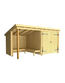 Plus Nordic Bålhytte/Havehus 9,5 m² Ubehandlet
