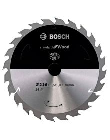 Bosch Rundsavklinge Accu Std - Træ 216X30X24T
