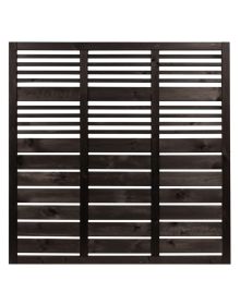Læhegn, 180 x 180 cm, sort grundmalet, NORDIC FENCE, LINEAR
