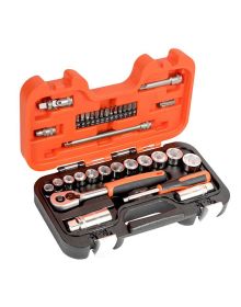 Bahco Topnøglesæt 1/4" og 3/8" -  34 dele 