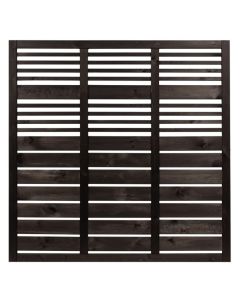 Læhegn, 180 x 180 cm, sort grundmalet, NORDIC FENCE, LINEAR