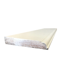 Fodpanel 20x91 mm hvidmalet 440 cm m. staf.