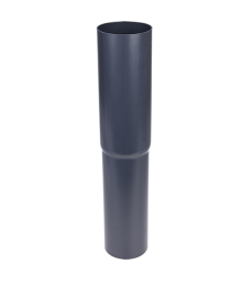 Plastmo Nedførsel lige 75 mm grafit