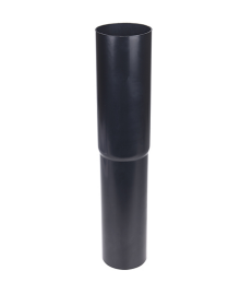 Plastmo Nedførsel lige 90 mm sort