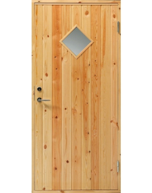 Swedoor Udhusdør U82 m/glas 888 x 1878 mm Venstre