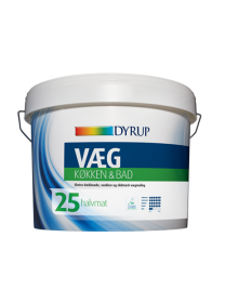 Dyrup væg til køkken & bad 25 hvid (2,25 liter, 4,5 liter)