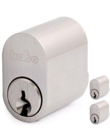 Habo Cylinder 6-stift, 31 mm,3 stk. inkl. 5 nøgler