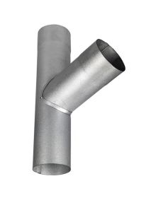 Plastmo AluZink Grenrør 75 mm 70°