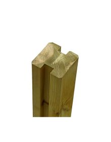 Plus Omlimet Profilstolpe m/2 spor Trykimprægneret  - 9x9x268 cm