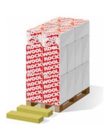 Rockwool Murbatts 34, 190 mm, 1000x267 mm, palle á 24,03 m2