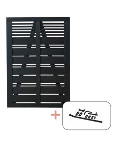 Plus Silence Enkeltlåge - 100×140 cm - sort - inkl. sort beslag