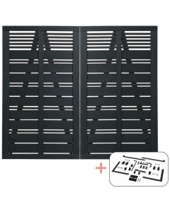 Plus Silence Dobbeltlåge - 200×170 cm - sort - inkl. sort beslag