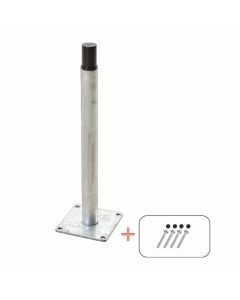 Plus Stolpefod til komposit- stolpe til fundament 40cm m/skruer. Varmgalvaniseret
