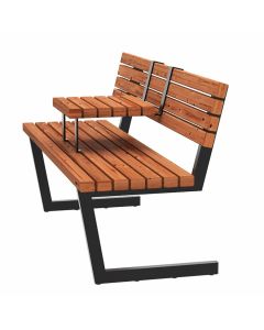 Relax Havebænk m/hængebord - 150 cm - ThermoWood®