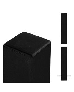 Plus Stålstolpe 8×8×236 cm - til nedstøbning - sort