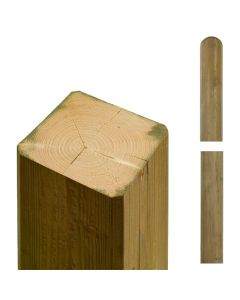 Plus Multistolpe krydsskåret - 9×9×238 cm - afrundet/lige