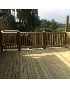 28x120 mm Trykimpr. Terrassebrædder glat/glat 330 cm 