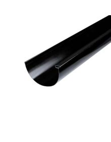 Plastmo Arkitekt Tagrende nr. 12 Sort stål prælakeret - 3 m