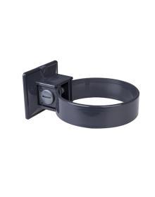 Plastmo Plastrørholder 90 mm grafit 2 stk