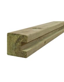 97x97 mm H-stolpe Afslutning 270 cm Trykimprægneret